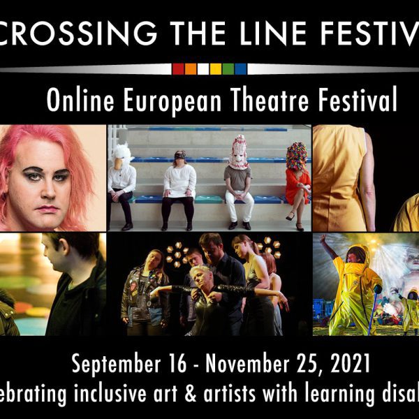 Crossing The Line Festival Online banner - Blue Teapot